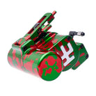 Eine lebendige grün-rote Tarnmuster-Tätowiermaschine mit schlankem Metallfinish vladi blad avenger 4 pro hypnotoad akb