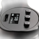 Schwarzes digitales Display-Panel des VLAD BLAD Avenger 4 Pro Mushroom Trip zeigt stabile 80 Hz mit Tasten und USB-Anschluss
