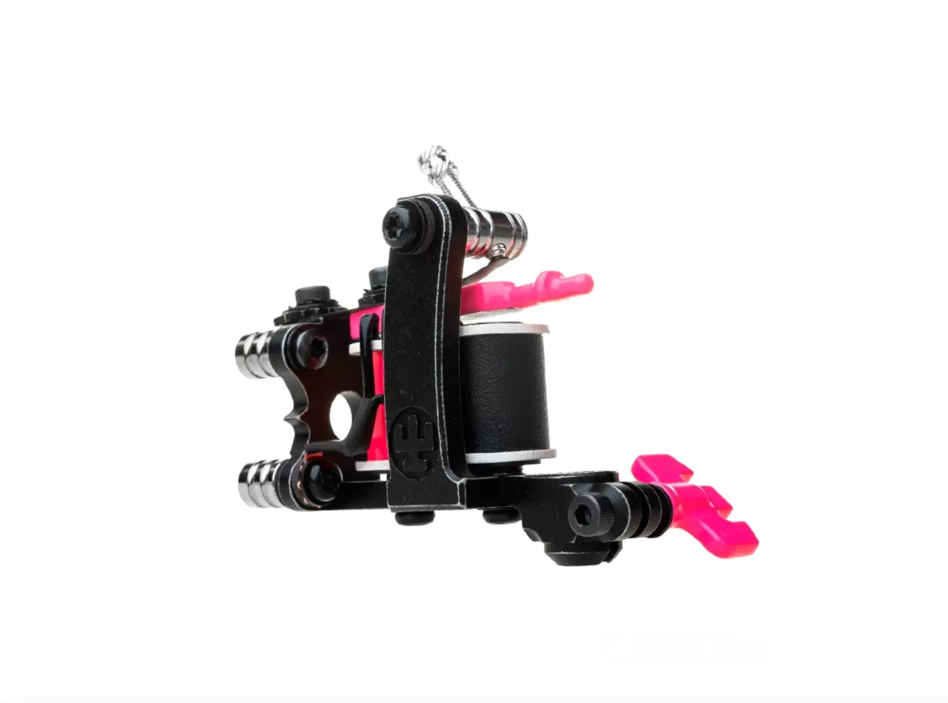Schwarze und pinke VLAD BLAD Coil Fine Liner Air Tattoo-Maschine mit schlankem, ergonomischem Design für präzises Linieren