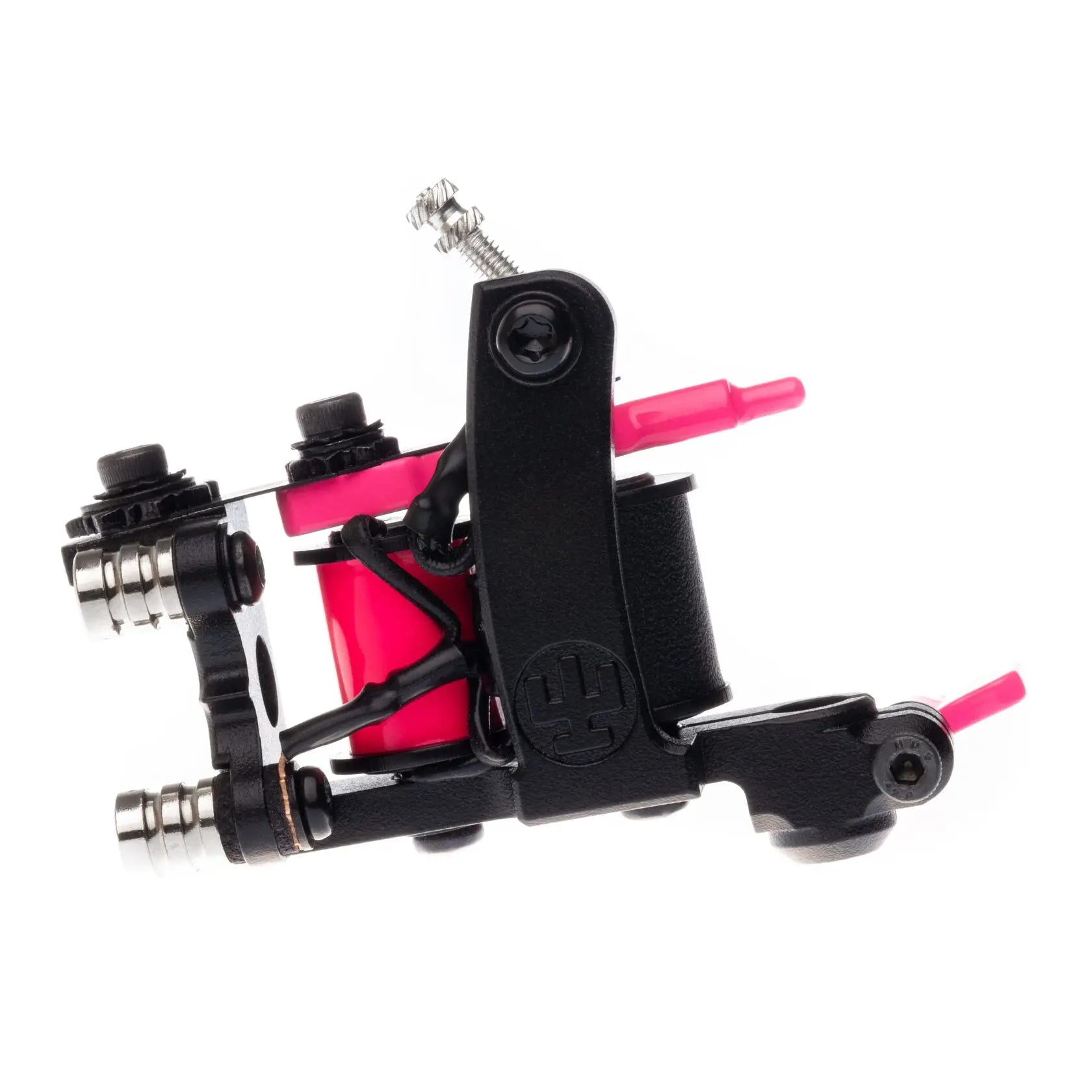 Schwarze und pinke VLAD BLAD Coil Infinite Liner Air Tätowiermaschine mit schlankem metallischem Industriedesign