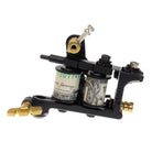 alt
Schwarze und goldene Coil-Tätowiermaschine mit Dollarscheinen, die sich um doppelte Spulen wickeln, Vladi Blad Infinite Liner Air Blood Money