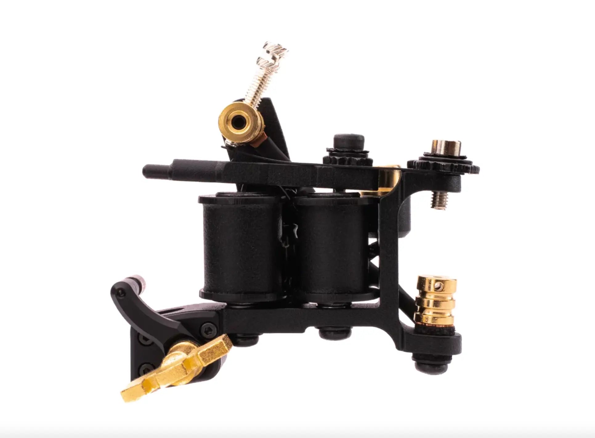 VLAD BLAD Coil Infinite Liner Pro schwarze und goldene Tattoo-Maschine mit elegantem Industriedesign für präzise Linienführung