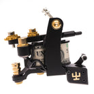 alt
Schwarz-goldene Tattoo-Maschine Vladd Blad Coil Infinite Liner Pro mit einer um die Spule gewickelten Dollarnote, Geldmacher, blk