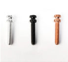 VLAD BLAD Kontaktschrauben-Set mit drei Metallschrauben mit gerändelten Köpfen in Silber-, Schwarz- und Roségold-Finish