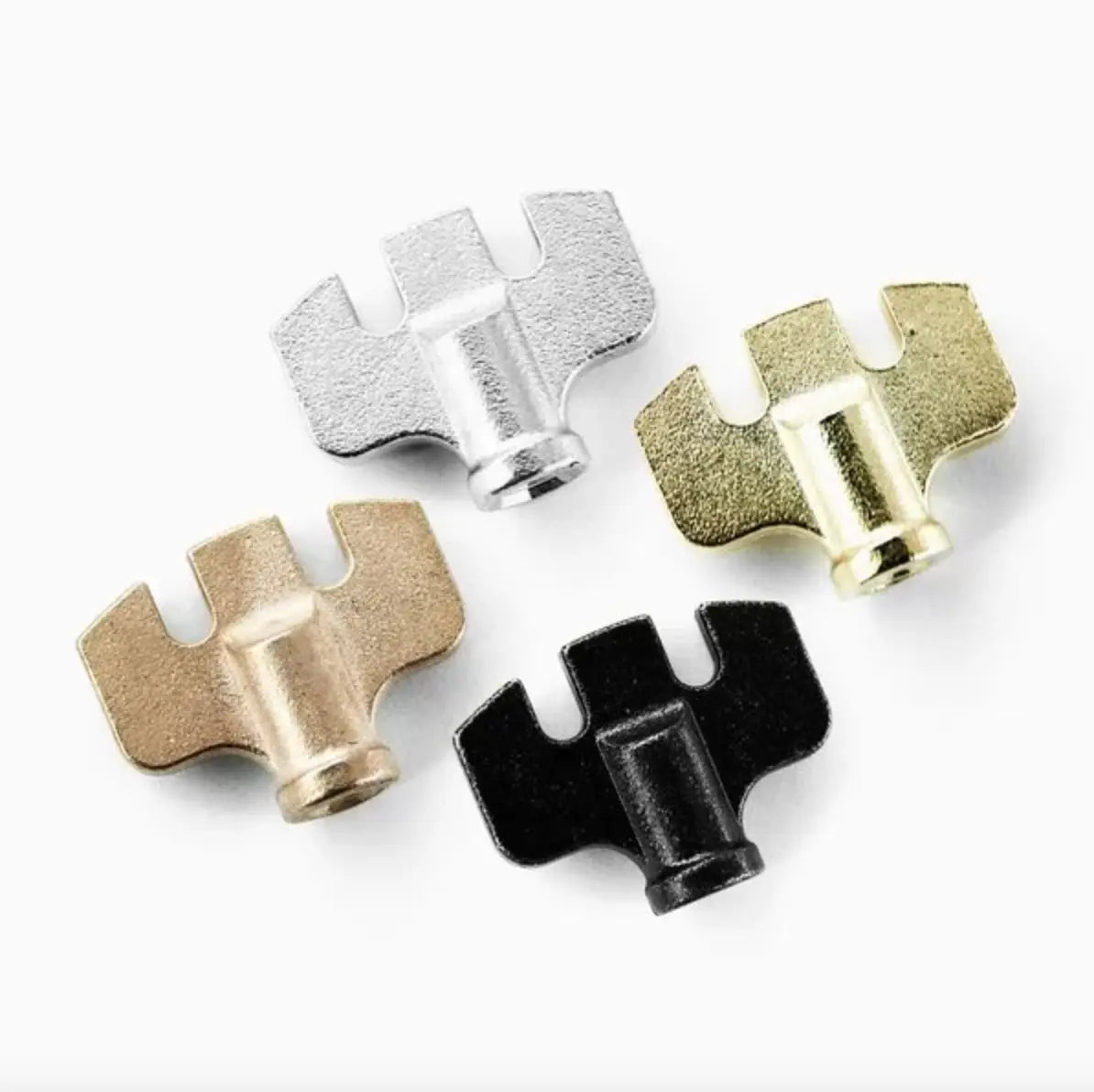 VLAD BLAD Front-Schraubstock flügelförmige Tastenkappen in Silber-, Gold-, Bronze- und Schwarz-Ausführungen für Tastaturen