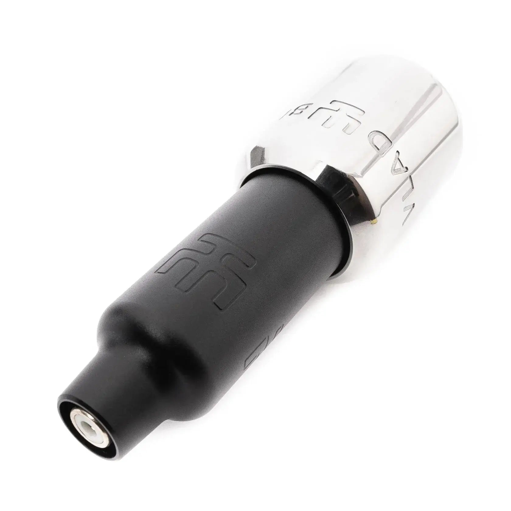 Pommeau de levier de vitesse premium VLAD BLAD Ultron 2 grand et lourd noir et chromé, avec prise texturée et marquage VLAD BLAD gravé