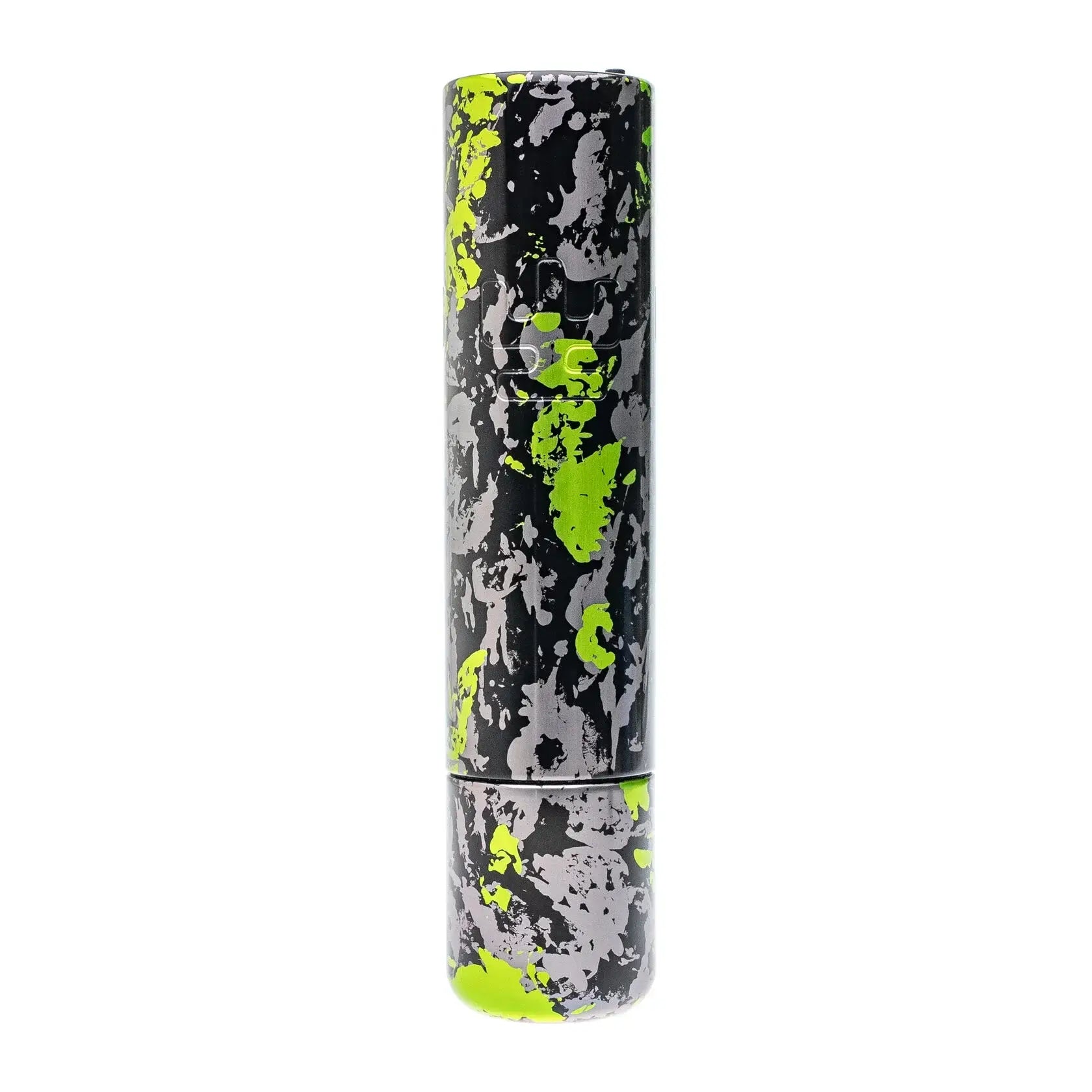 Vlad blad ultron 4 vape pen in camo grey green with black gray and neon green splatter paint design