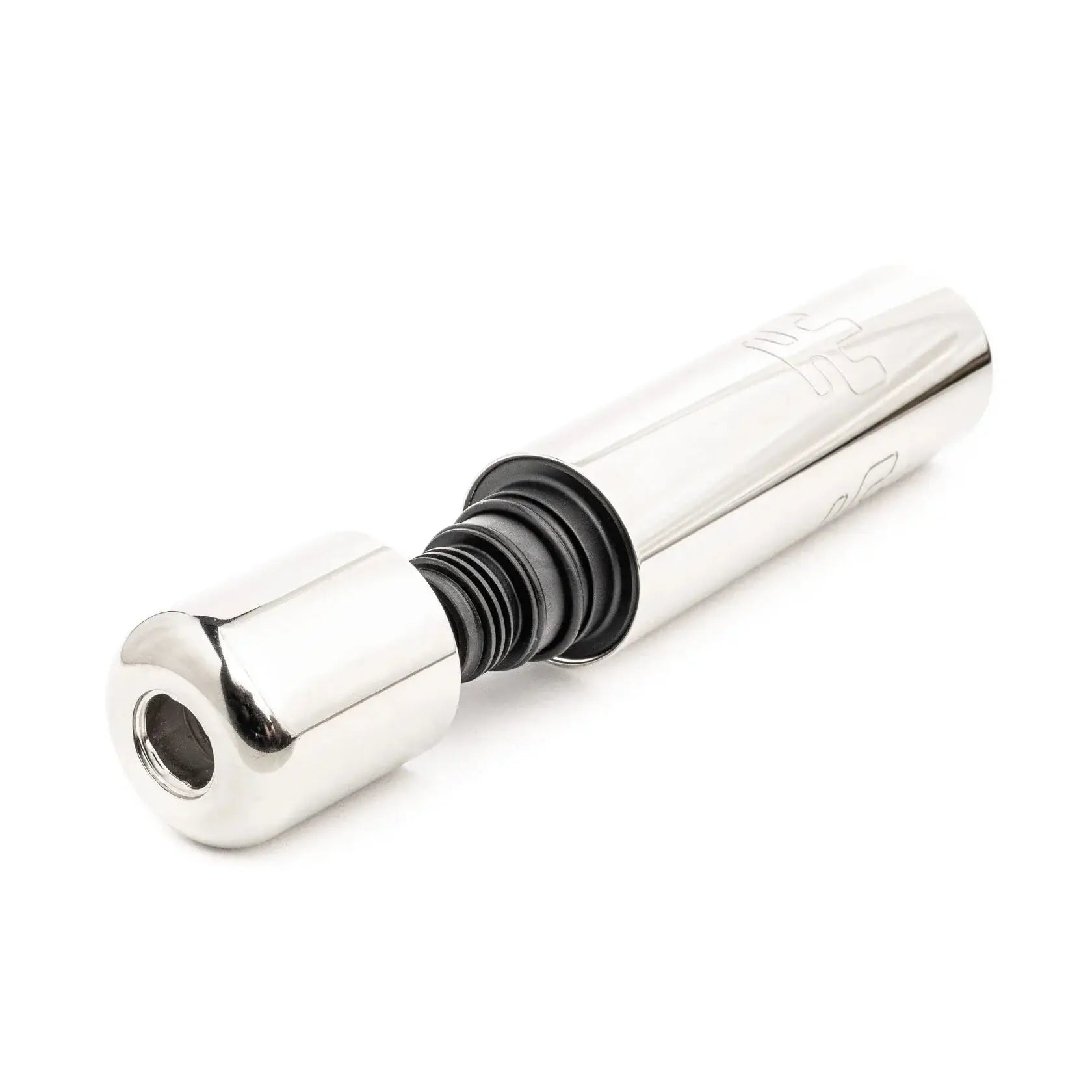 Vlad blad ultron 4 nickel shiny chrome finished bicycle stem with black rubberized grip section