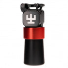 Schwarz-roter Kamerastativkopf aus Aluminium mit weißem Logo oben aus der VLAD BLAD Ultron 4 Pro Blackfire-Serie