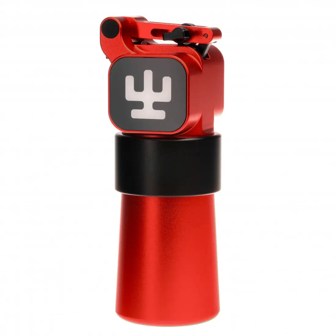 Fahrrad-Bremshebel aus rotem Aluminium mit schwarzem Akzent und weißem Logo von VLAD BLAD Ultron 4 Pro Cola Red