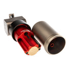 Roter und schwarzer Air Compressor in der Founder’s Edition mit Holzsockel aus der Vlad Blad Ultron 4 Pro Morning Champagne Serie