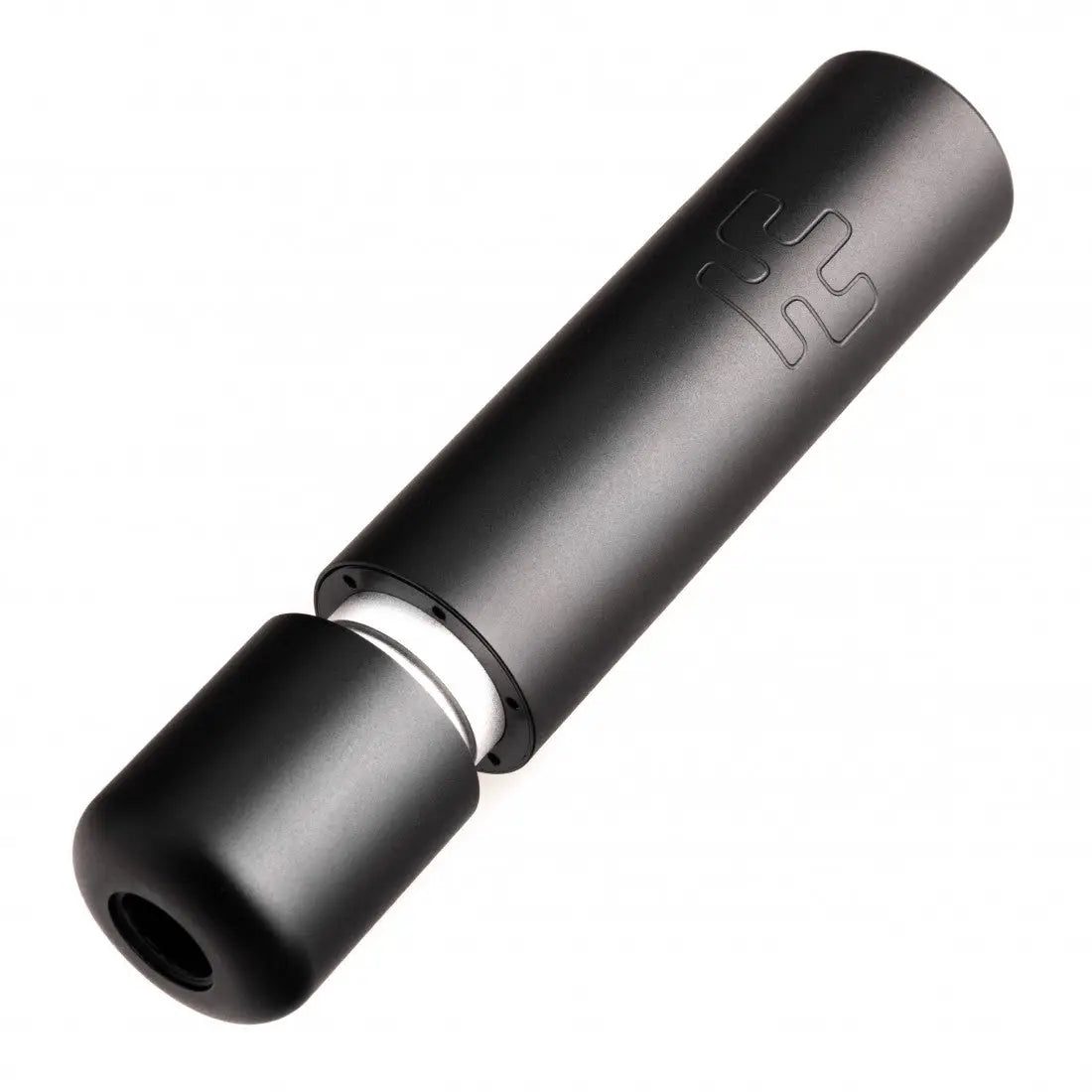 Black cylindrical usb flash drive with matte finish and engraved vladi blad logo for data storage Ultron 4 model
