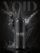 Schwarze, glänzende Plastikflasche mit Void-Farben für Tattoos, entwickelt, um die Pigmentstruktur für schwarze Tattoofarben zu erhalten, 200 ml